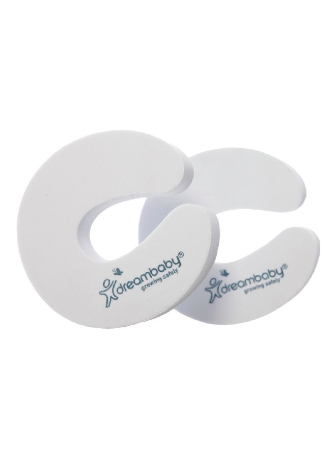 dreambaby 2-Piece Door Stopper White 3.8 X 19.2 X 11.6 CM, G1172 - Image 1