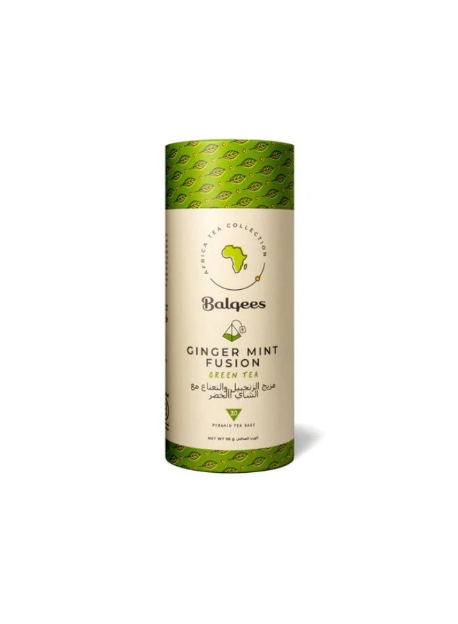 Balqees Ginger Mint Fusion Green Tea - Image 3