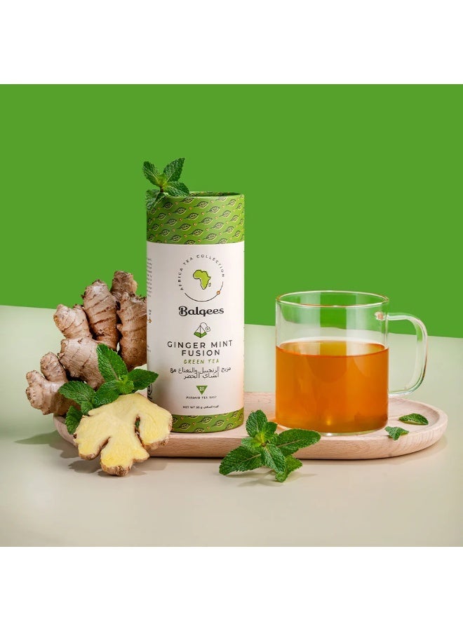 Balqees Ginger Mint Fusion Green Tea - Image 2
