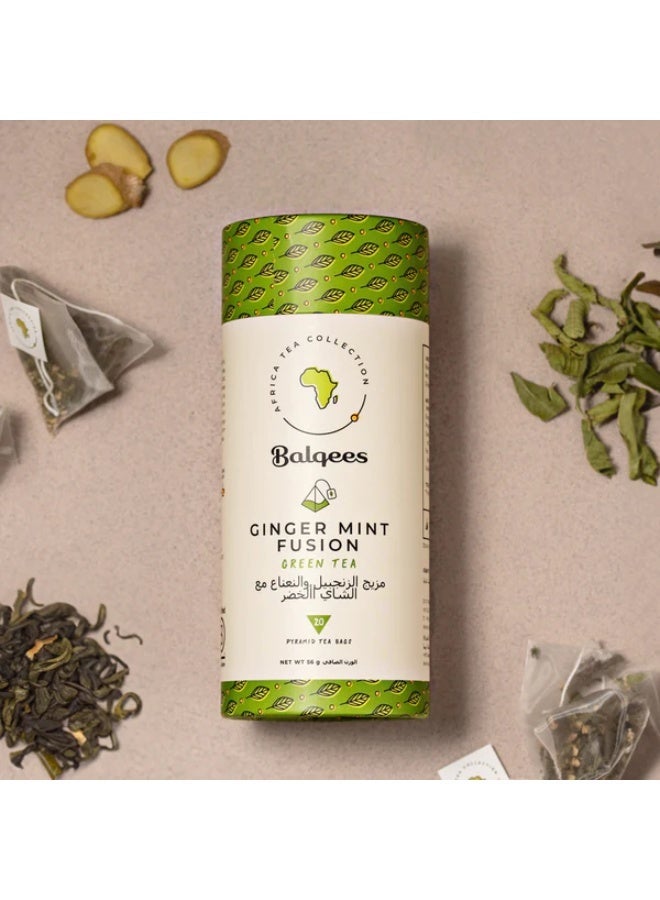 Balqees Ginger Mint Fusion Green Tea - Image 1