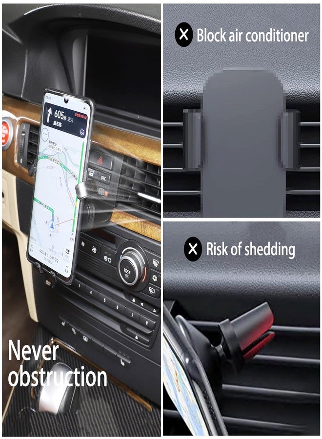 LLKUANG for BMW 3 Series E90 E91 E92 E93 360-Degree Rotary Cell Phone Holder Black (Black(B)) - Image 3