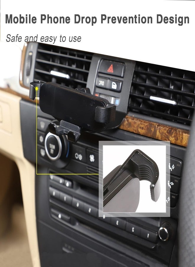 LLKUANG for BMW 3 Series E90 E91 E92 E93 360-Degree Rotary Cell Phone Holder Black (Black(B)) - Image 4