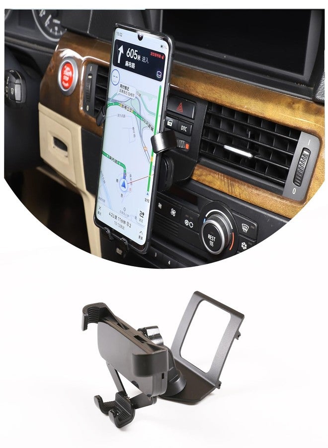 LLKUANG for BMW 3 Series E90 E91 E92 E93 360-Degree Rotary Cell Phone Holder Black (Black(B)) - Image 1