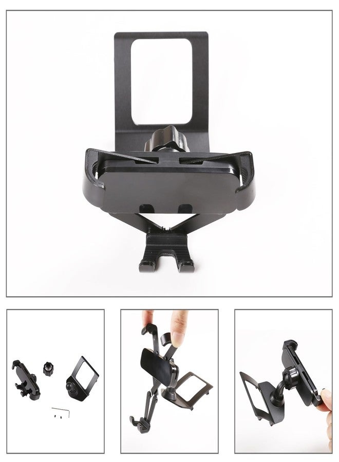 LLKUANG for BMW 3 Series E90 E91 E92 E93 360-Degree Rotary Cell Phone Holder Black (Black(B)) - Image 5