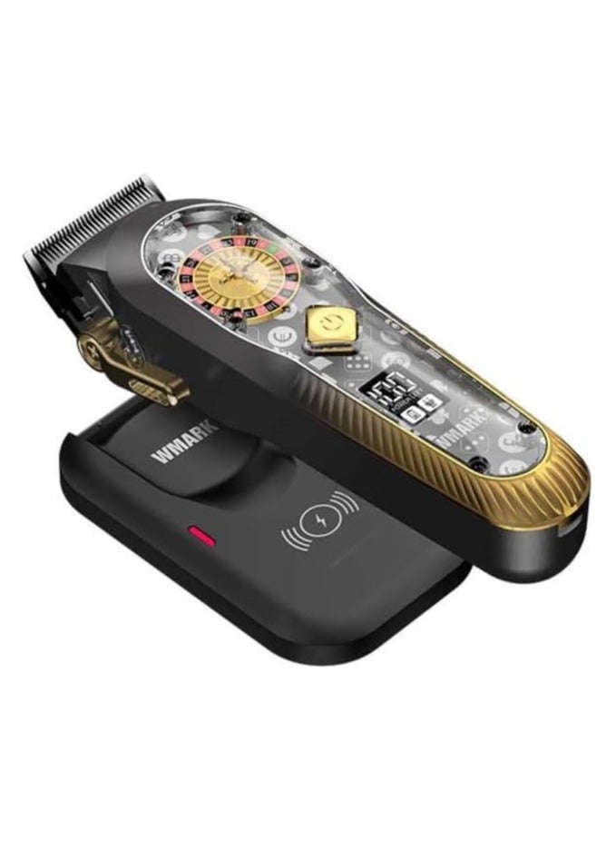 ماكينة حلاقه WMARK NG-134 بشفرات DLC بشاشة ديجيتال ب6 أمشاط و قاعدة شحن وايرليس - Image 2