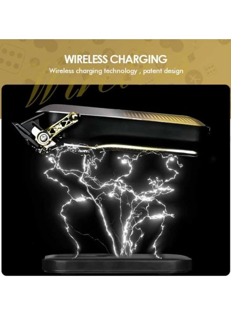 ماكينة حلاقه WMARK NG-134 بشفرات DLC بشاشة ديجيتال ب6 أمشاط و قاعدة شحن وايرليس - Image 3