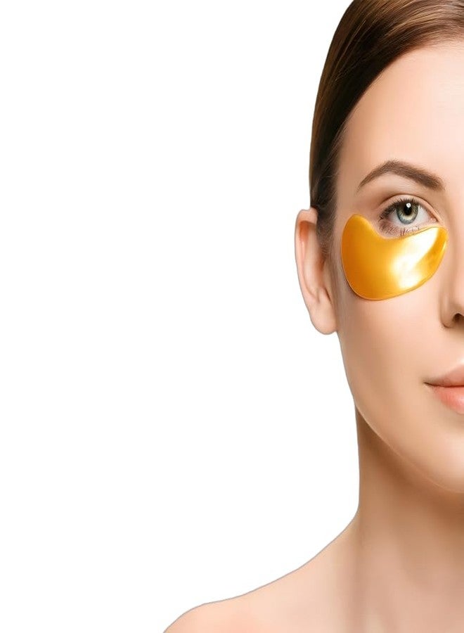 24K Gold Under Eye Patches for Puffy Eyes and Dark Circles, Hydrating Gold Eye Patches with Collagen, Centella Asiatica & Chamomile, Eye Masks for Dark Circles and Puffiness, 20 Pairs for Women & Men - Image 2