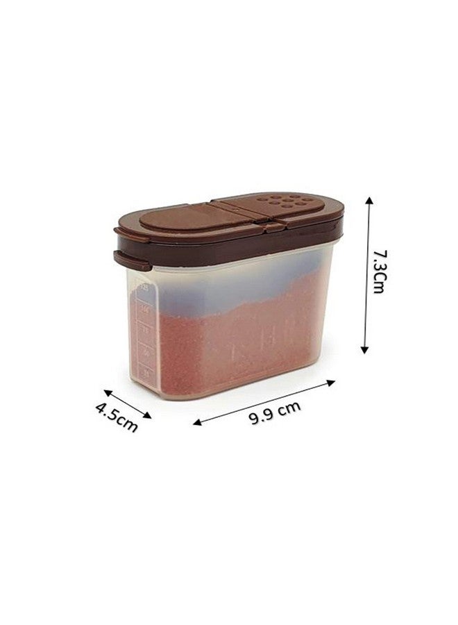 Mahaware Modular Wonder Spice Shaker and Sprinkler Set, 150ml, Set of 8, Brown - Image 3