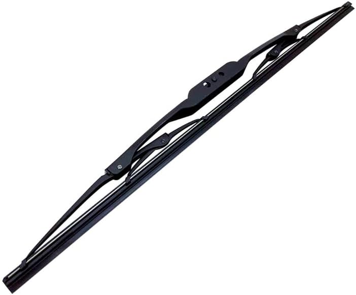 فيوماكس شفرات مساحات زجاج السيارة الأمامية من فيو ماكس - شفرات مساحات تقليدية بإطار معدني وحافة من المطاط الطبيعي، أداء تنظيف قوي، مسح صامت بدون خطوط، مساحات زجاج أمامية مقاومة للتآكل لجميع الأحوال الجوية للسيارات وسيارات الدفع الرباعي والشاحنات الصغيرة - Image 3