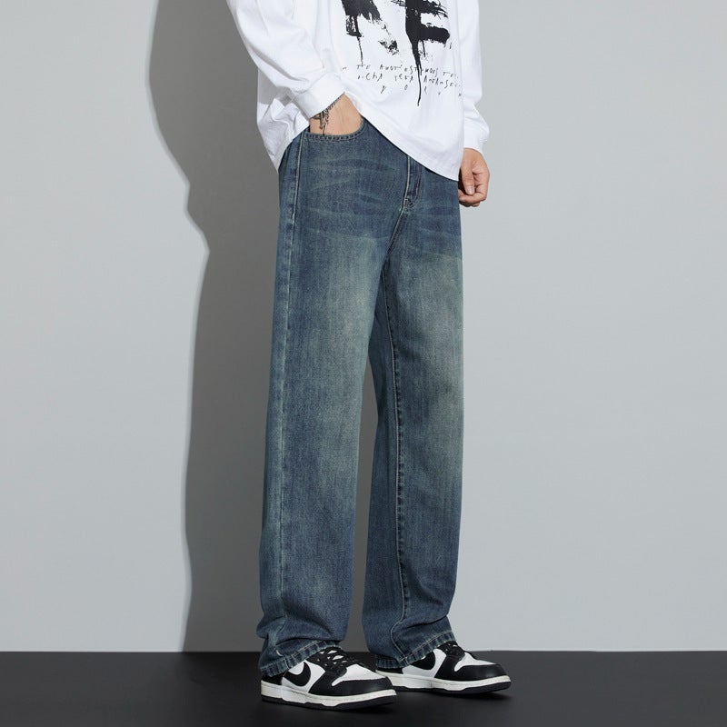 Unisex Classic Denim Jeans Loose Fit Daily Outdoor Wear - Image 2