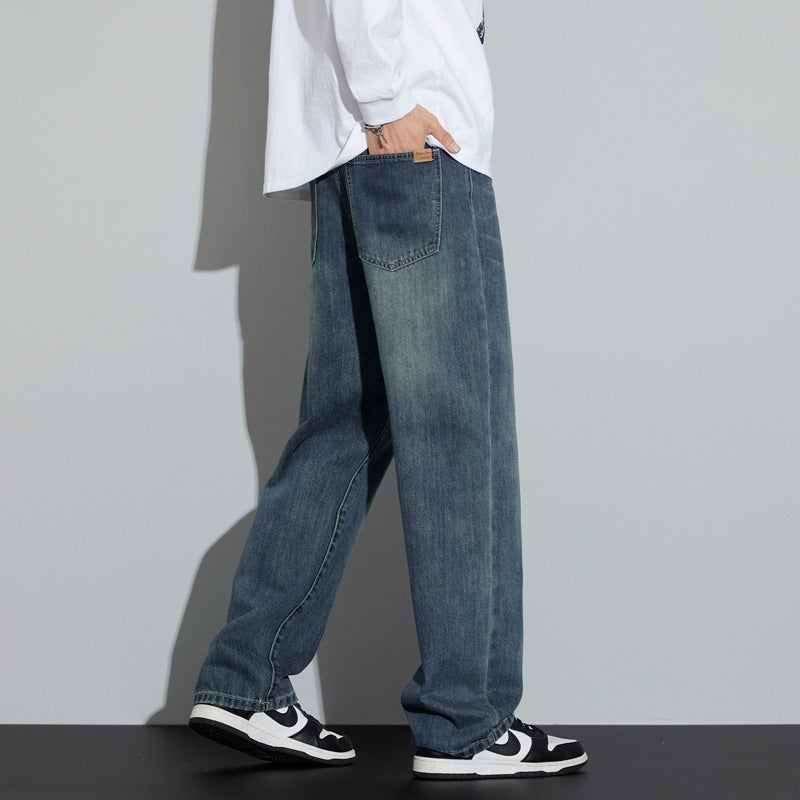 Unisex Classic Denim Jeans Loose Fit Daily Outdoor Wear - Image 3