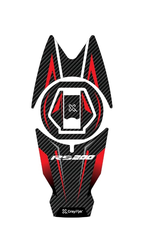 Grayfixx Tank Pad for Pulsar RS 200 | Pulsar RS 200 Tank Sticker, Size 11 Inches, Pack of 1 - Image 1