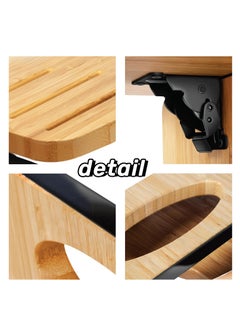 TRASSLE The Stool Tool, The Toilet Stool, Bamboo Toilet Stool for Bathroom, Collapsible Bathroom Stool, Natural Color, Fix Your Posture by Squatting  - Image 5