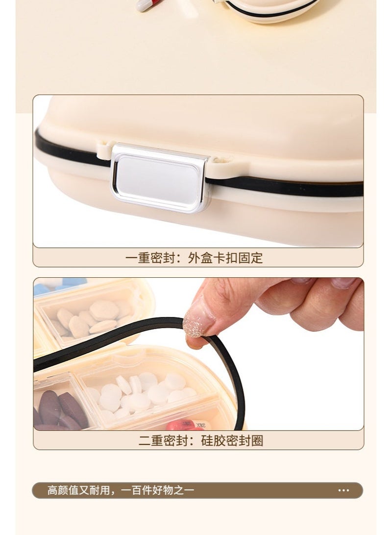Weekly Pill Organizer，Portable Travel Pill Box 7 Day with 7 Large Compartments，Anti-Moisture and  Waterproof Seal Daily Medicine and Vitamin Container，A Travel Essential and Also Jewel organizer - Image 3