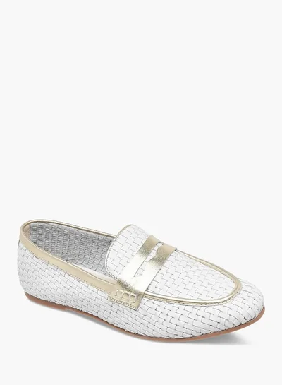 Celeste Womens Textured Slip-On Loafers