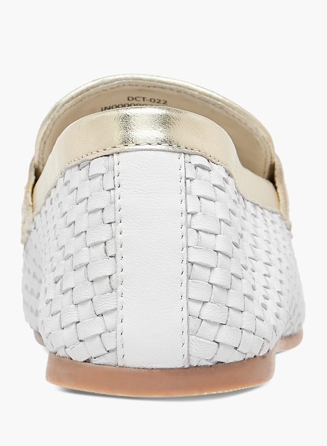 Celeste Womens Textured Slip-On Loafers  - Image 5