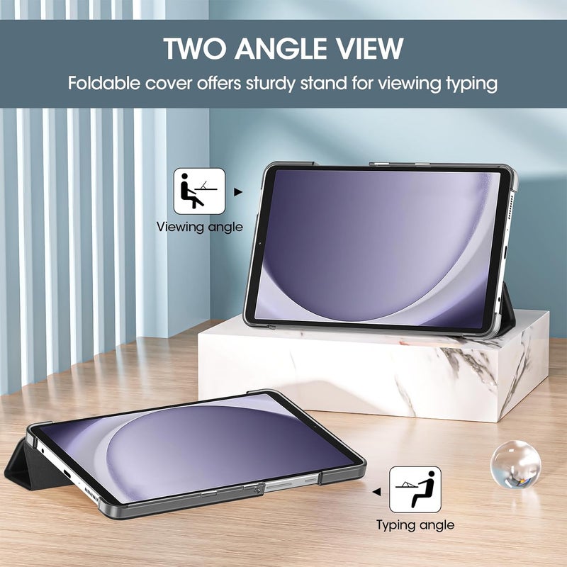 Procases For Galaxy Tab A9 8.7 Inch 2023 Case, Slim Stand Hard Back Shell Protective Smart Cover Case For 8.7" Galaxy Tab A9 2023 Sm-X110/X115/X117-Black - Image 3
