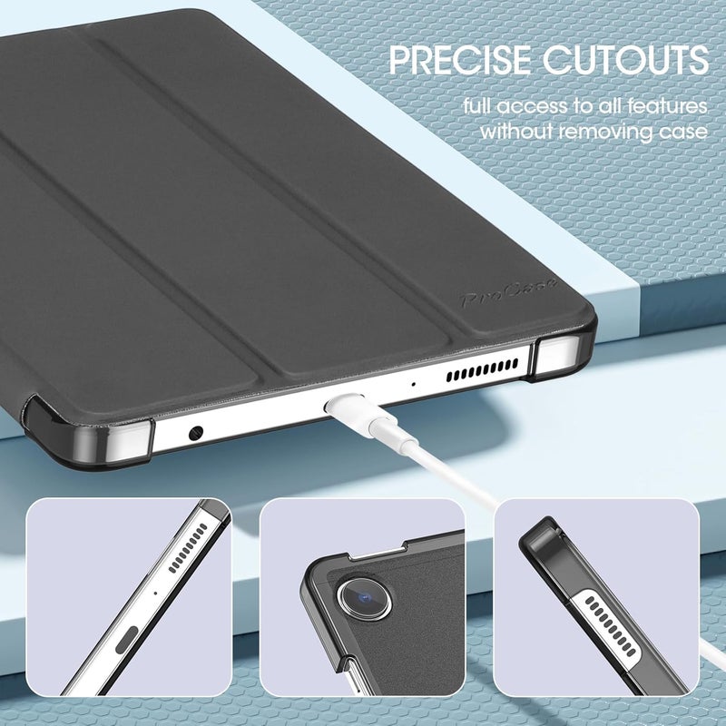 Procases For Galaxy Tab A9 8.7 Inch 2023 Case, Slim Stand Hard Back Shell Protective Smart Cover Case For 8.7" Galaxy Tab A9 2023 Sm-X110/X115/X117-Black - Image 4