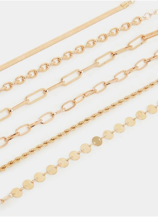 Styli Set of 5 - Assorted Link Chain Bracelets