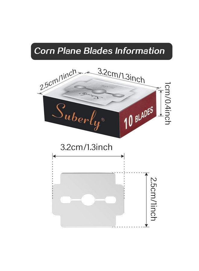 Mudder 120 قطعة شفرات استبدال حلاقة الكالو شفرات طائرة الذرة شفرات فولاذية مقاومة للصدأ أداة العناية بالقدم لإزالة الكالو - Image 3