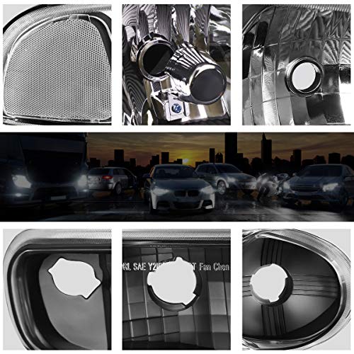 PM PERFORMOTOR PMHL-DENALI-0106-OH-BC Black Housing Clear Corner Pair of Headlights Replacement Compatible with 02-06 Sierra Yukon Denali - Image 3