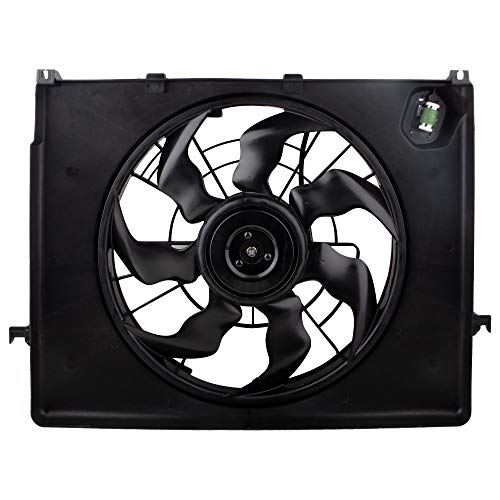 Boxi مجموعة مروحة تبريد مكثف رادياتير BOXI تناسب هيونداي سوناتا 2011 2012 2.4L / كيا أوبتيما 2.4L 2011-2014 استبدال 253803Q170 KI3115136 622630 - Image 1