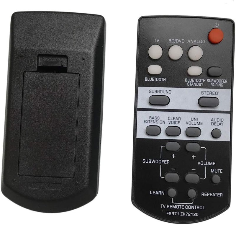 Replacement Remote Control for Yamaha YAS-203 YAS-108 ATS-1080 ATS-1030 YAS-105 YAS-106 YAS-207 Sound Bar