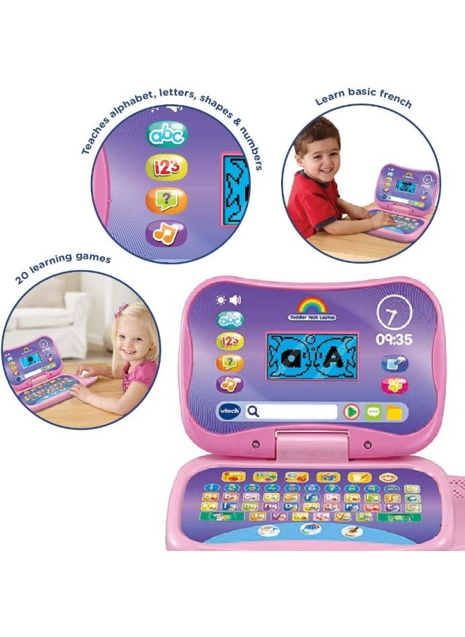 vtech Toddler Tech Laptop, Pink Interactive Educational Computer Toy, 20 Games For Pre-School Children, Learn Alphabet  - Image 2