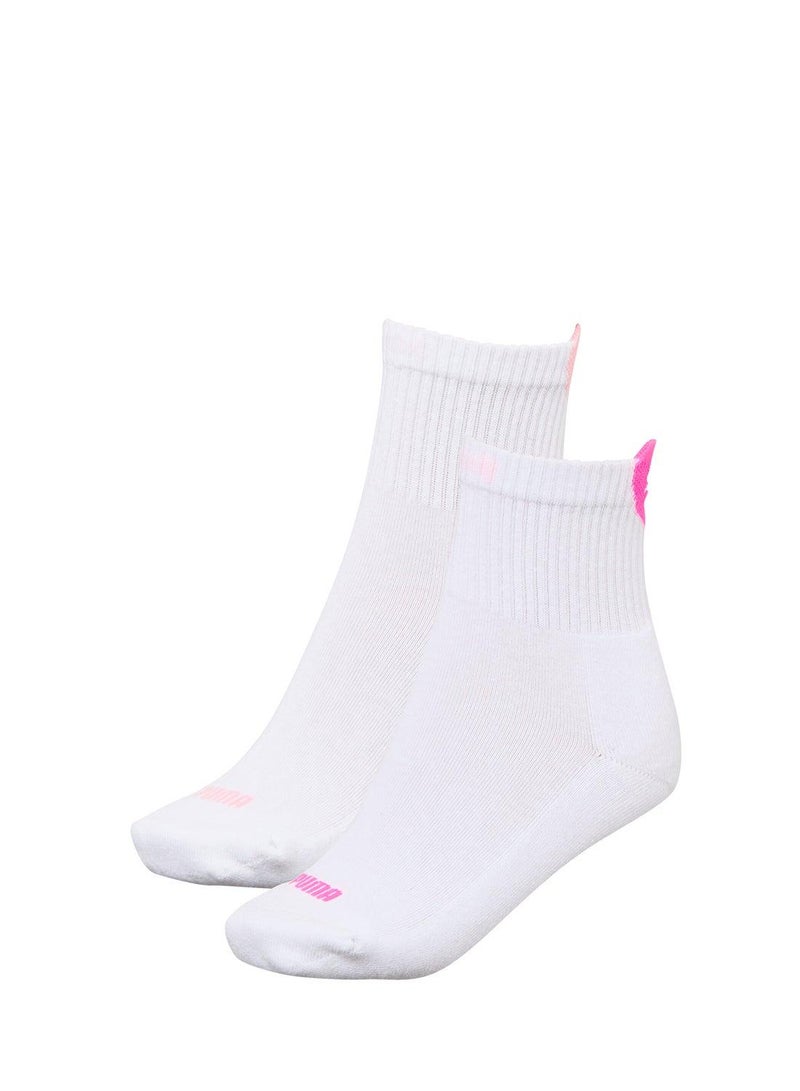 PUMA 2 Pack Heart Logo Ankle Socks - Image 1