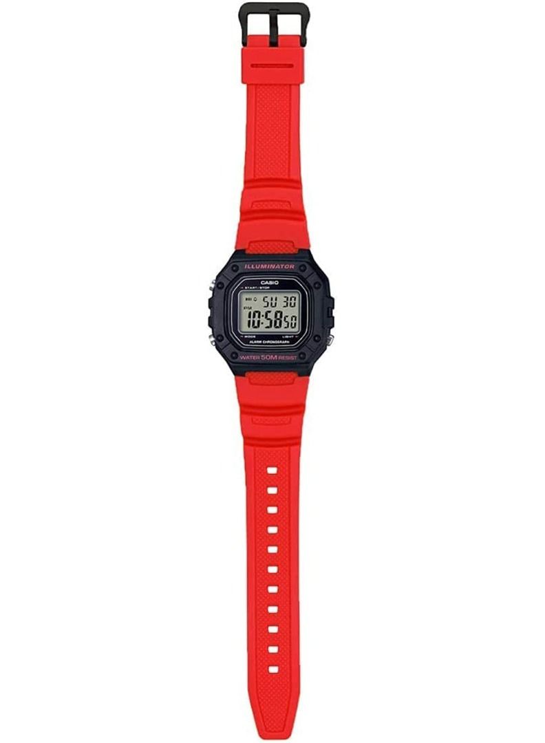 CASIO Men's Resin Digital Wrist Watch W-218H-4BVDF - Image 5