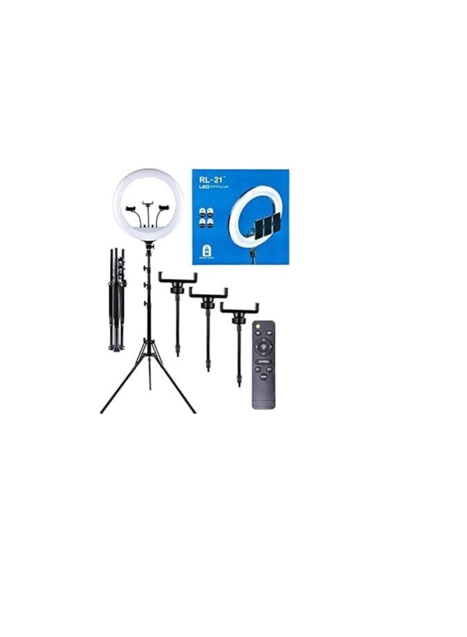 حلقة إضاءة 21 إنش مع حامل ثلاثي القوائم للموبايل أو الكاميرا – RL-21 - Image 2