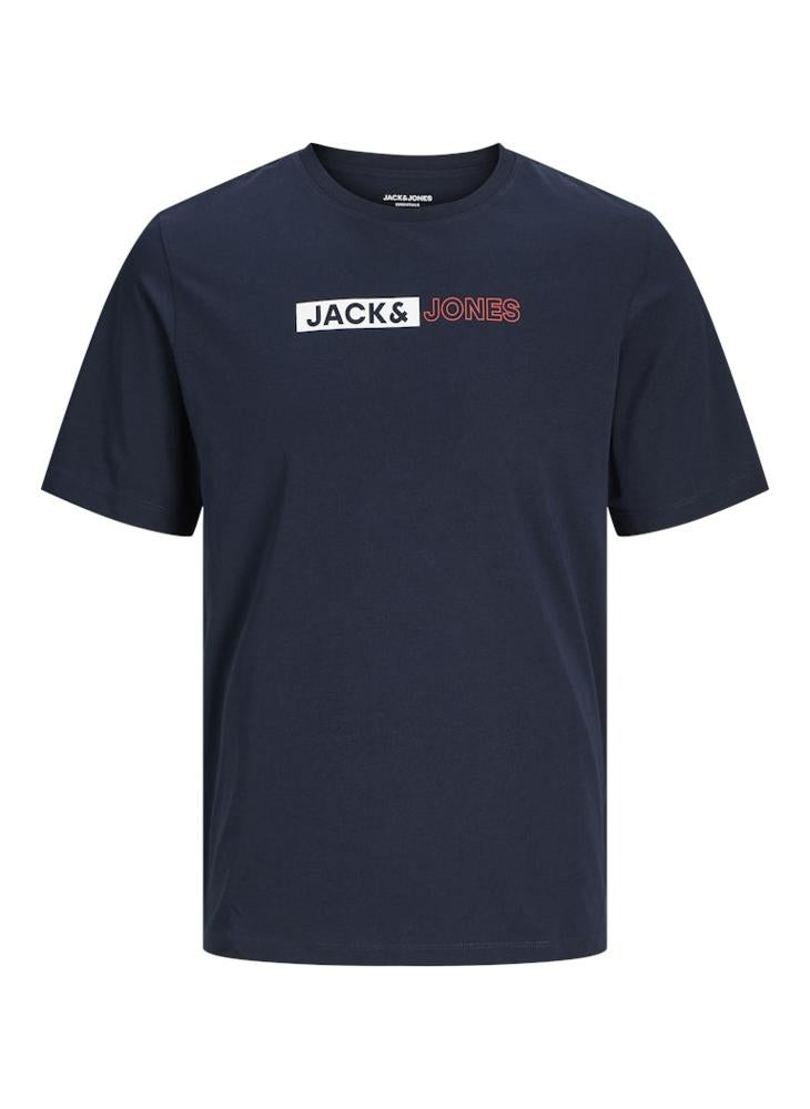 JACK & JONES Logo Crew Neck Regular Fit T-Shirt - Image 5