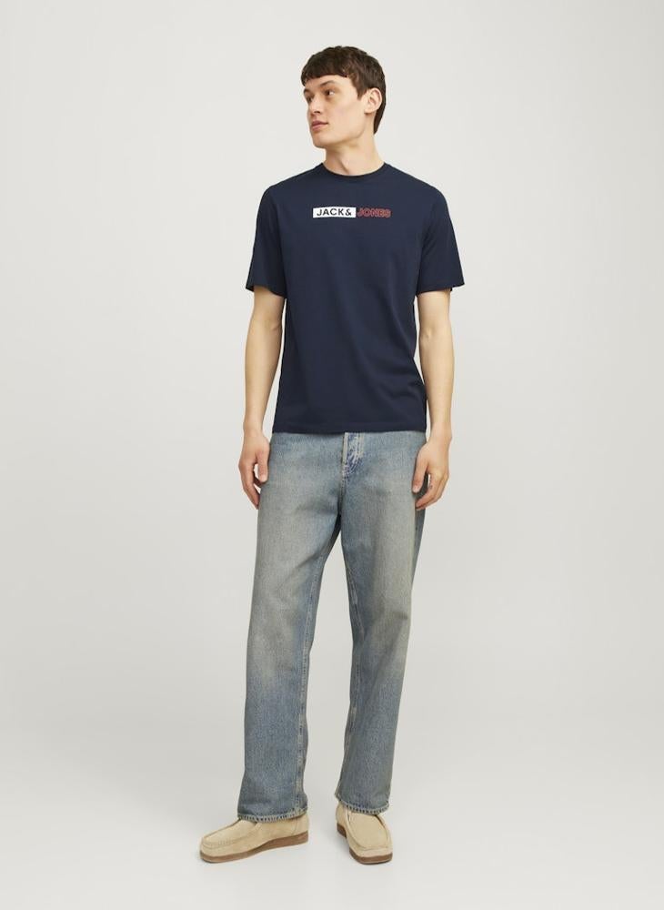 JACK & JONES Logo Crew Neck Regular Fit T-Shirt - Image 4