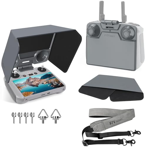FPVtosky غطاء شمسية FPVtosky RC 2 مع حبل للرقبة لجهاز DJI Mini 5 ProMini 4 ProFlipAir 3 ملحقات وحدة التحكم RC2 واقي شاشة غطاء عصا التحكم فقط لوحدة التحكم RC 2 - Image 1