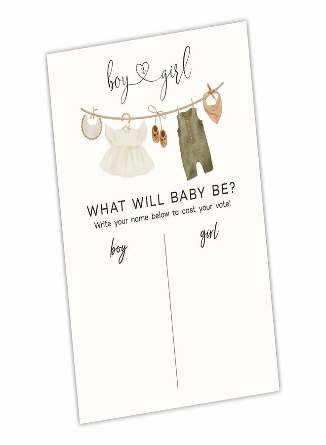 JCVUK QMB-B05: 11"x 15" Gender Reveal Signature Voting Sign, Baby Clothes Theme Guess He Or She Game For Baby Shower Party, Self-Standing Sign, Party Supplies Kit & Decorations - Image 2