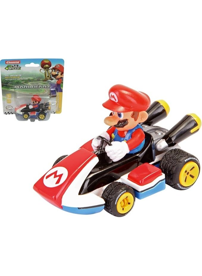 كاريرا Carrera Pull & Speed 15818404 Official Licensed Kids Mario Kart Toy Car Pull Back Vehicle for Ages 3 and Up - Mario - Image 1