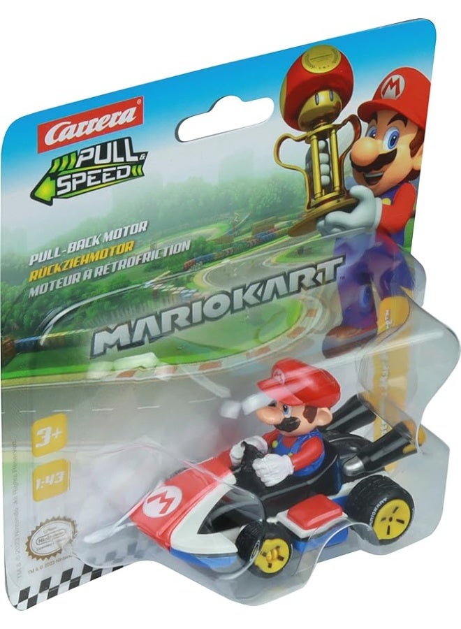 كاريرا Carrera Pull & Speed 15818404 Official Licensed Kids Mario Kart Toy Car Pull Back Vehicle for Ages 3 and Up - Mario - Image 4