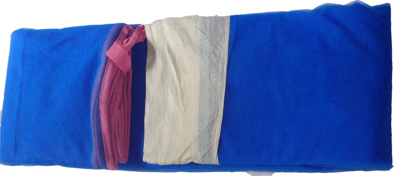 Buyagian Mosquito Net Canopy for Bedroom | Breathable Fine Net for Insect Shield | Foldable Travel-Friendly Net for Bed with Special Quality Mesh for Daily Use, Blue, 8x8FT - Image 2