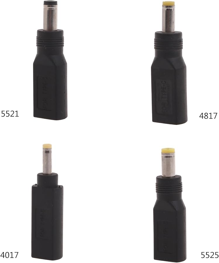 نوع C أنثى إلى 5 5x2 1 مم ذكر محول طاقة تيار مستمر موصل 5 فولت - Image 5