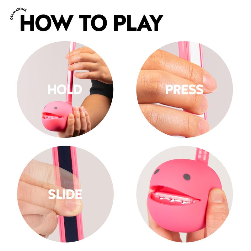 Otamatone Classic [English Edition] Hot Pink Japanese Electronic Musical Instrument Portable Synthesizer from Japan Maywa Denki for Children and Adults Gift - Image 2