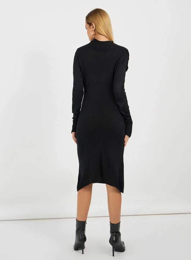 Styli Ribbed Knit Dress
