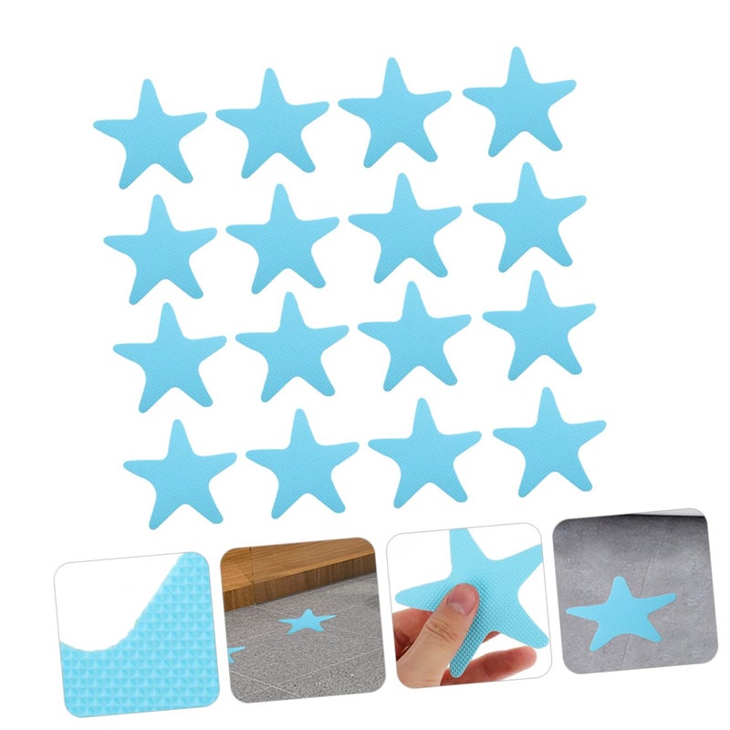 Star Shaped Non Slip Bathtub Stickers 40 Pcs Adhesive Safety Decals For Smooth Surfaces - Image 3