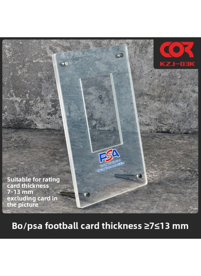 Game King PSA Baokemeng BGS Rating Card CCG Gongbo Card Star Card Exhibition Desktop Vertical Display Stand-Color:KZJ03K(PSA Football Card Thickness Within 7-13mm)  - Image 1