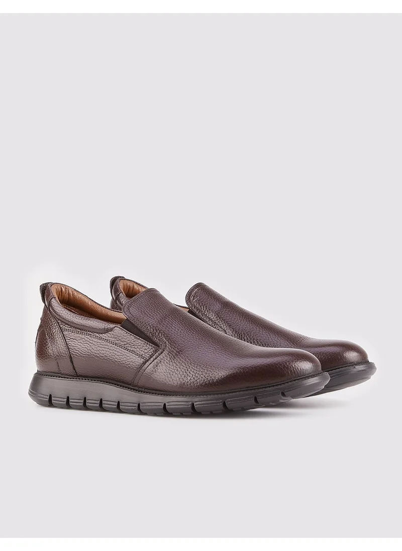 كاباني Leather Brown Men's Casual Shoes