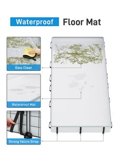 BUCATSTATE 20 Panels Guinea Pigs Cages: BUCATSTATE Small Animal Cage with Waterproof Mat, 47" L*24" W*12" H Metal Hedgehog Cage with Door, C&C Cage for Guinea Pigs, Bunny, Hedgehogs, Chinchillas  - Image 5