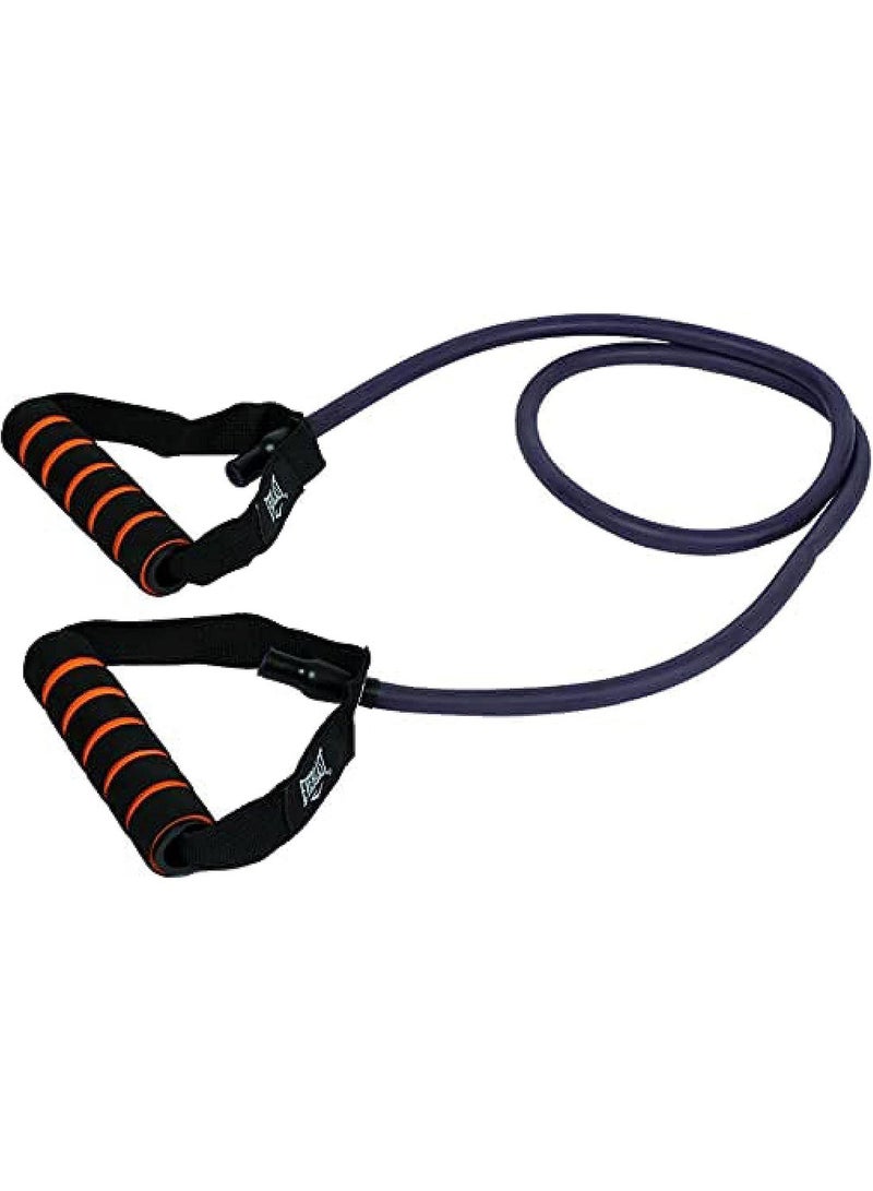 أنيثينجبيسيك أنبوب تمارين المقاومة شديد الصلابة بطول 1200 مم، وسمك الجدار 7 مم، وقطر 11 مم مع مقبض من الإسفنج | أرجواني | المادة: مطاط طبيعي | شريط مقاومة للرجال والنساء - Image 1