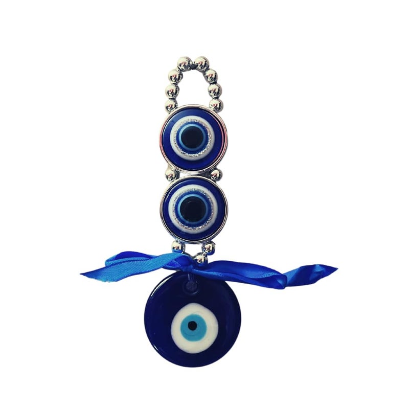 RIPE INDIA RIPE INDIA Blue Eyes Evil Eye Nazar Battu Hanging for Home Car for Good Luck Prosperity Glass Blue - Image 5