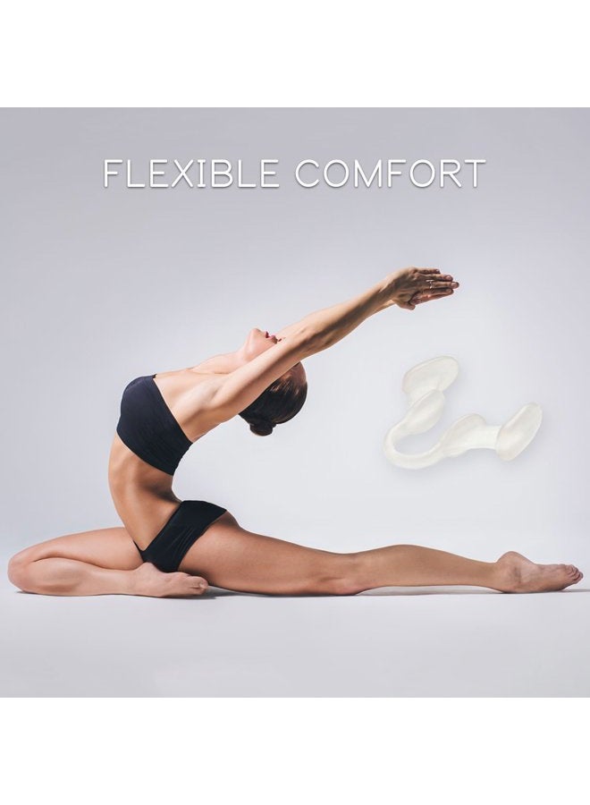 airmax موسع أنفي لتحسين النوم - جهاز طبيعي ومريح مضاد للشخير، حل للشخير لزيادة تدفق الهواء وسهولة التنفس - عبوة تجريبية بحجمين (صغير ومتوسط - شفاف) - Image 5