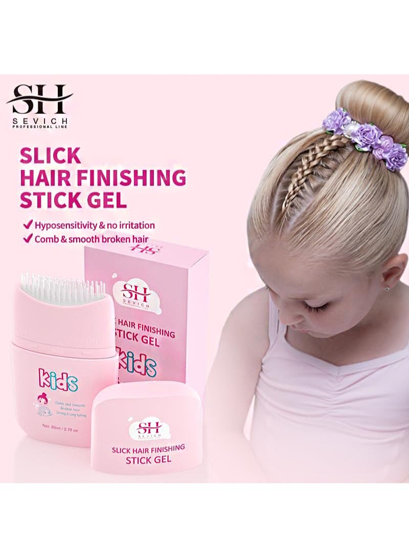 Sevich Pink Cloud Kids Broken Hair Finishing Stick Gel 80ml，Hair Gel for Toddlers， Kids Light Smell Hair Style Product， Mild Ingredients Designed for Children's Hair - Image 5