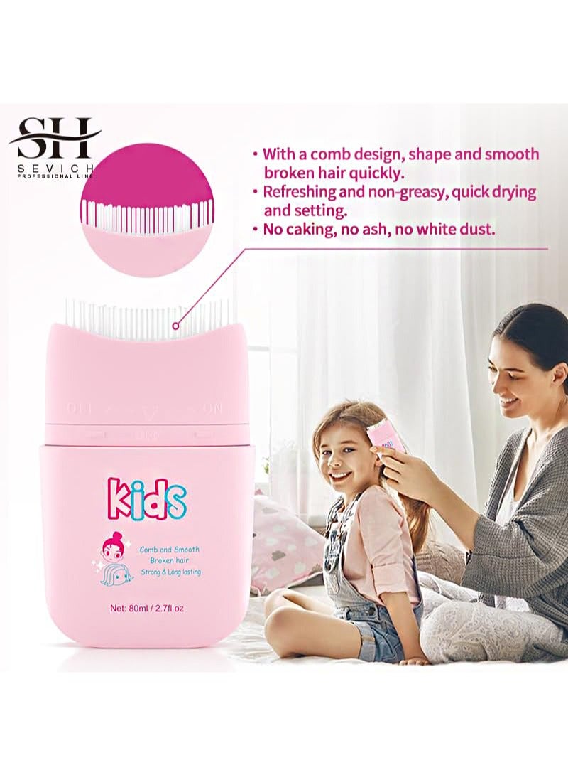 Sevich Pink Cloud Kids Broken Hair Finishing Stick Gel 80ml，Hair Gel for Toddlers， Kids Light Smell Hair Style Product， Mild Ingredients Designed for Children's Hair - Image 4